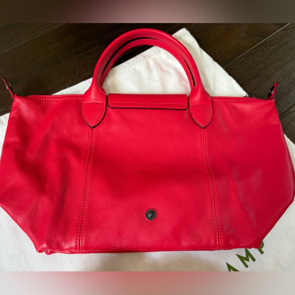 Longchamp Le Pliage Leather (made in France) -New & Authentic - Picture 7 of 13